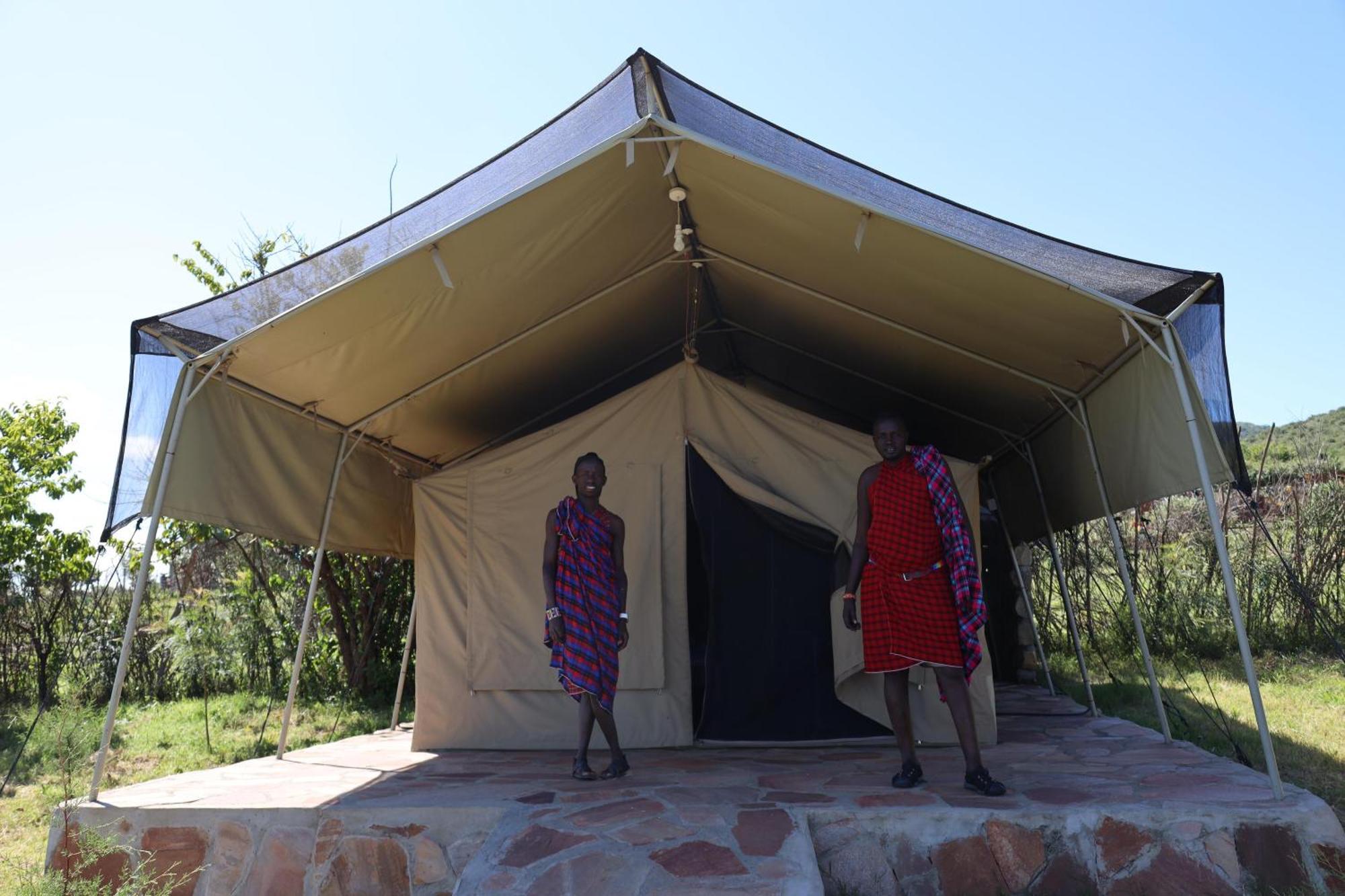 Leruk maasai safari camp Hotel Sekenani Bagian luar foto